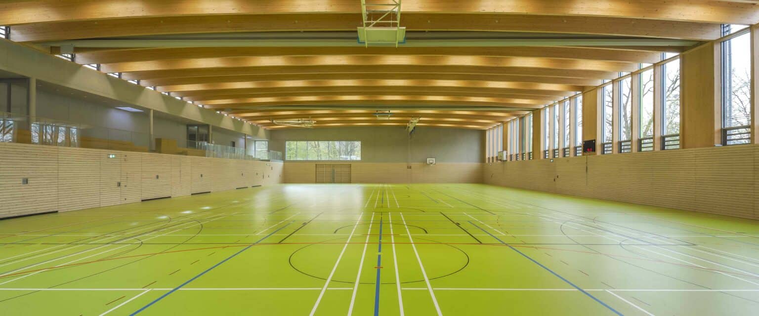 Innenaufnahme Turnhalle Gymnasium Eggenfelden Headerbild