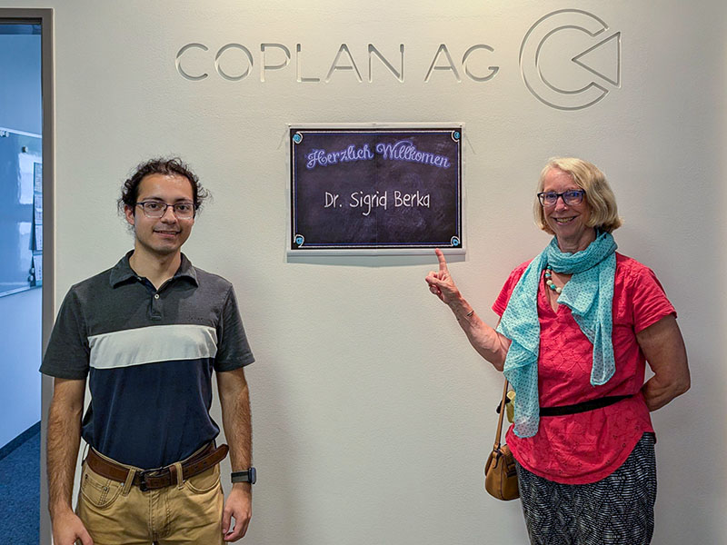 Jorge Menacho und Professorin Dr. Sigrid berka