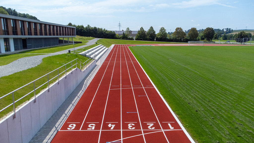 Sportanlage Arnstorf Ziel 100-Meter Lauf