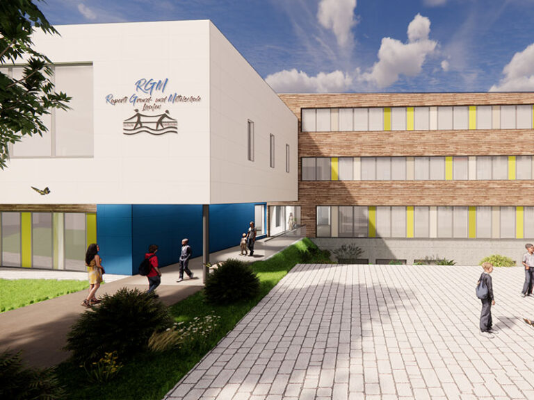 Visualisierung der Grund- und Mittelschule Laufen